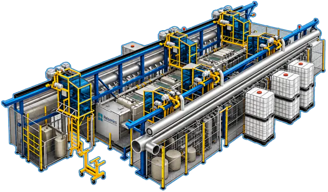 automated treatment line